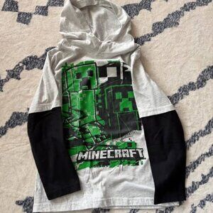 Hardly got to wear! Size 8 Minecraft Shirt Hoodie